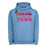 Pigment Pebble Blue what other think of me is none of my business Urban Hoodie - NancyCooperArtShop