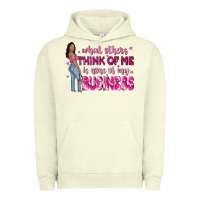 Pigment Pistachio what other think of me is none of my business Urban Hoodie - NancyCooperArtShop