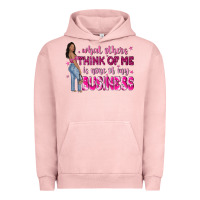 Pigment Salmon what other think of me is none of my business Urban Hoodie - NancyCooperArtShop