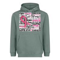 Sage breast cancer ribbon Heavyweight Hoodie - JahusDesignShop