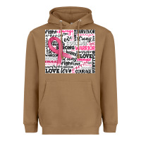 Toasted Coconut breast cancer ribbon Heavyweight Hoodie - JahusDesignShop