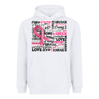 White breast cancer ribbon Heavyweight Hoodie - JahusDesignShop