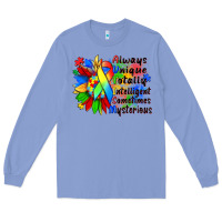 Colony Blue always unique totally intelligent sometimes myster Long Sleeve Tee - Zillion Design Studio