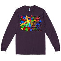 Plum always unique totally intelligent sometimes myster Long Sleeve Tee - Zillion Design Studio