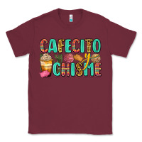 Burgundy cafecito y chisme Classic Tee - Zillion Design Studio