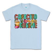 Dusty Blue cafecito y chisme Classic Tee - Zillion Design Studio