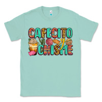 Seafoam cafecito y chisme Classic Tee - Zillion Design Studio