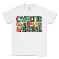 White cafecito y chisme Classic Tee - Zillion Design Studio