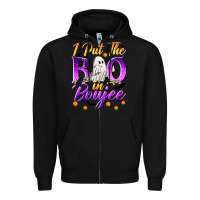 Black I Put The Boo In Boujee Zipper Hoodie - texasbilliewilder