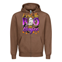 Chestnut I Put The Boo In Boujee Zipper Hoodie - texasbilliewilder