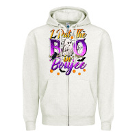 Oatmeal Heather I Put The Boo In Boujee Zipper Hoodie - texasbilliewilder