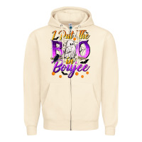 Sandshell I Put The Boo In Boujee Zipper Hoodie - texasbilliewilder