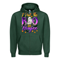 Sports Green I Put The Boo In Boujee Zipper Hoodie - texasbilliewilder