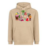 Mushroom summer coffee cups Heavyweight Hoodie - AdoDesignShop