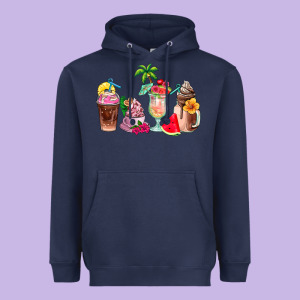 Summer Coffee Cups Heavyweight Hoodie Designed By Adodesignshop