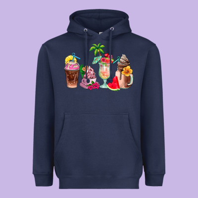 Summer Coffee Cups Heavyweight Hoodie Designed By Adodesignshop