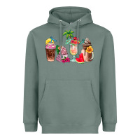 Sage summer coffee cups Heavyweight Hoodie - AdoDesignShop
