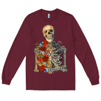 Burgundy inhale peace exhale chaos Long Sleeve Tee - RanaPortraitStore