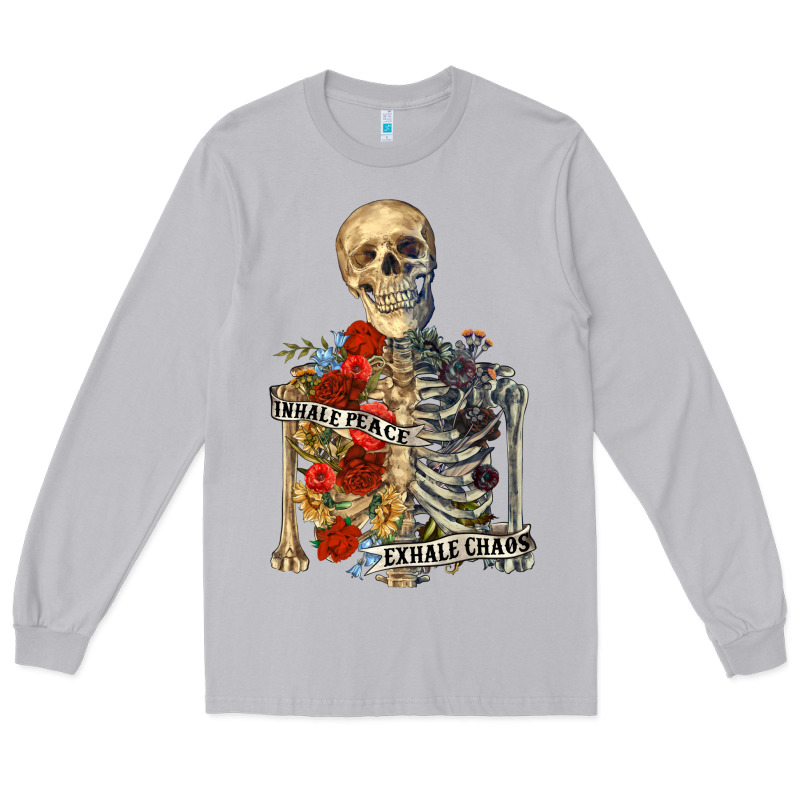 Inhale Peace Exhale Chaos Long Sleeve Tee by RanaPortraitStore | Teevron