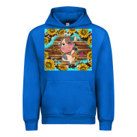 Western Cute Cow With Sunflower Urban Hoodie | Teevron