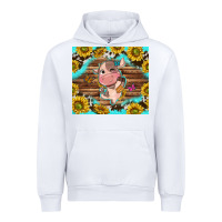 White western cute cow with sunflower Urban Hoodie - NancyCooperArtShop