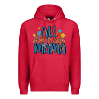 Cardinal all american mama Premium Hoodie - MaliasSmallBusiness