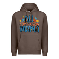 Coffee all american mama Premium Hoodie - MaliasSmallBusiness