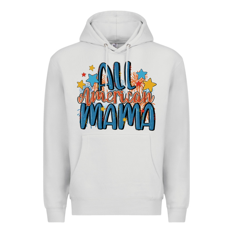 All American Mama Premium Hoodie by MaliasSmallBusiness | Teevron