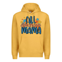 Mustard all american mama Premium Hoodie - MaliasSmallBusiness