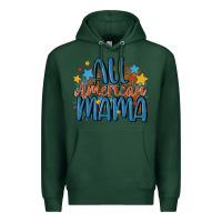 Sports Green all american mama Premium Hoodie - MaliasSmallBusiness