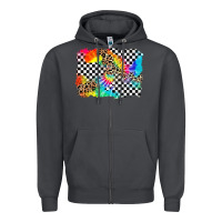Smoke race leopard tie dye background Zipper Hoodie - Zillion Design Studio