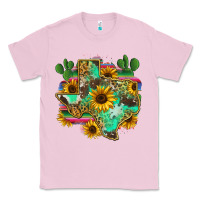 Bubblegum Pink texas map Classic Tee - Zillion Design Studio