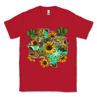 Red texas map Classic Tee - Zillion Design Studio