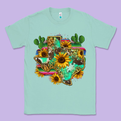 Texas Map Classic Tee Designed By Zillion Design Studio
