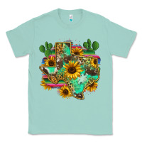 Seafoam texas map Classic Tee - Zillion Design Studio