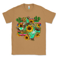 Toasted Coconut texas map Classic Tee - Zillion Design Studio