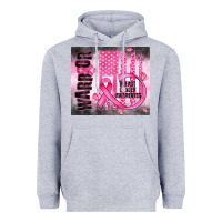 Heather Grey breast cancer Heavyweight Hoodie - JahusDesignShop