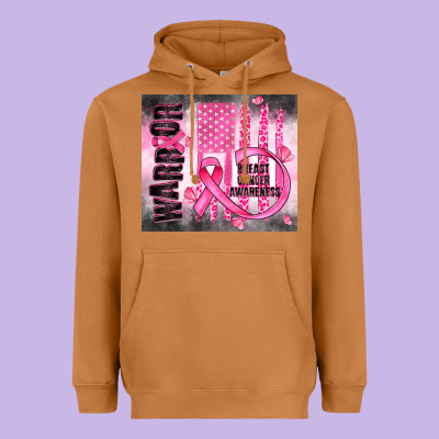 Breast Cancer Heavyweight Hoodie Designed By Jahusdesignshop