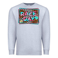 Heather Grey race day Premium Sweatshirt - AdoDesignShop