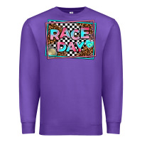 Purple race day Premium Sweatshirt - AdoDesignShop