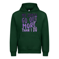 Forest Green my joints go out more than ı do Urban Hoodie - MaliasSmallBusiness