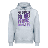 Heather Grey my joints go out more than ı do Urban Hoodie - MaliasSmallBusiness