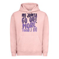 Pigment Salmon my joints go out more than ı do Urban Hoodie - MaliasSmallBusiness