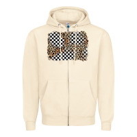 Sandshell race leopard background Zipper Hoodie - Zillion Design Studio