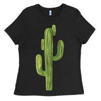 Black cactus Ladies Tee - BarkalooDesign
