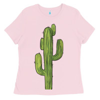 Bubblegum Pink cactus Ladies Tee - BarkalooDesign