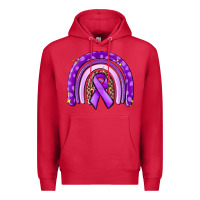 Cardinal awerenes ribbon  rainbow Premium Hoodie - MaliasSmallBusiness