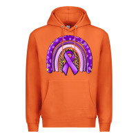 Carrot awerenes ribbon  rainbow Premium Hoodie - MaliasSmallBusiness