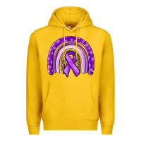 Lemon awerenes ribbon  rainbow Premium Hoodie - MaliasSmallBusiness