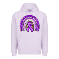 Lilac awerenes ribbon  rainbow Premium Hoodie - MaliasSmallBusiness
